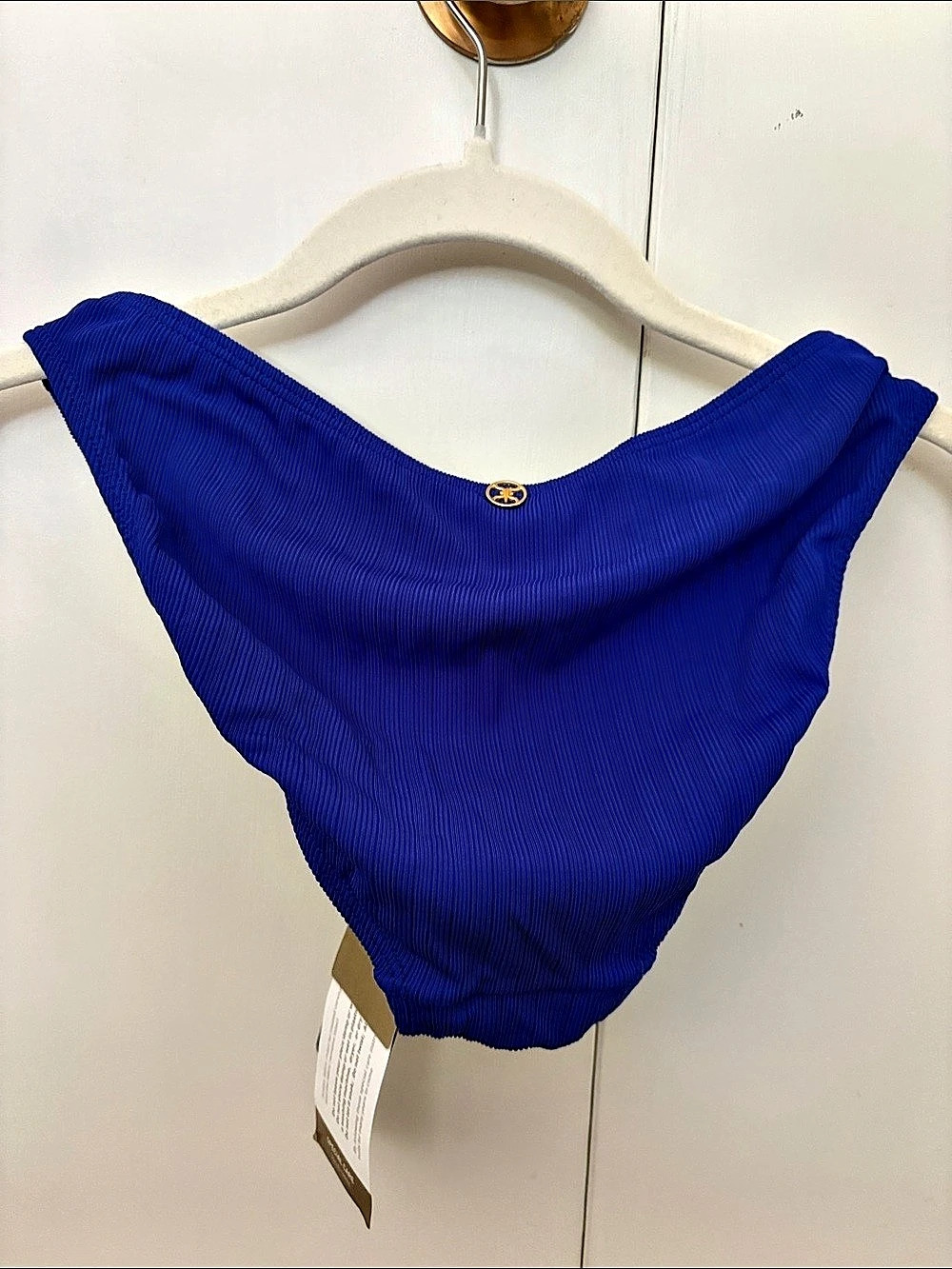 Victoria's Secret Milano Basic Blue Bikini Bottom - Size L - NWT